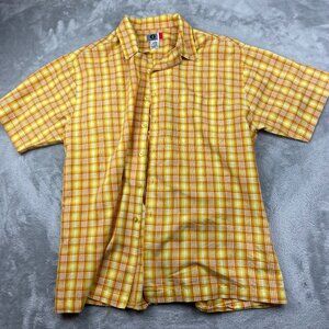 Arizona Jeans Co Button Down Short Sleeve Shirt Men's Size Large